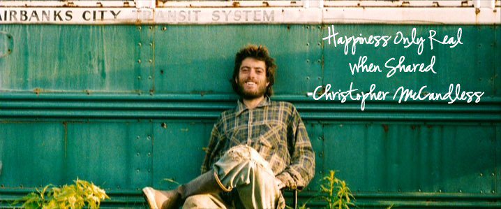 Christopher McCandless infront of bus